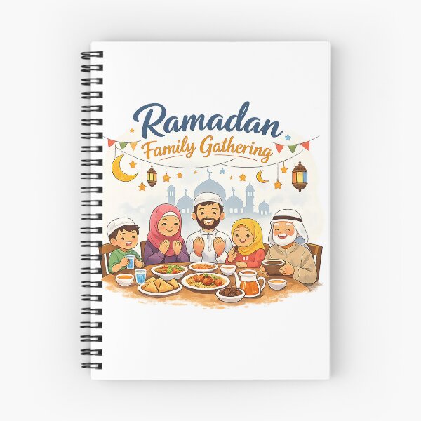 Item preview, Ramadan Family Gathering – Warm Islamic Family Iftar Design designed and sold by best-2025.