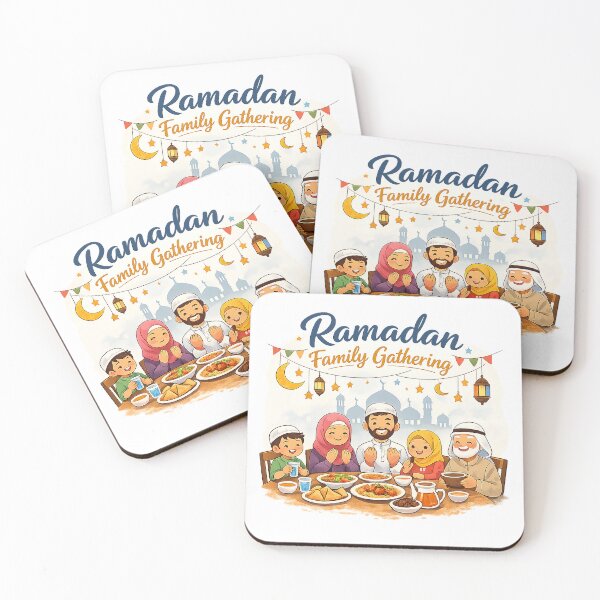 Item preview, Ramadan Family Gathering – Warm Islamic Family Iftar Design designed and sold by best-2025.