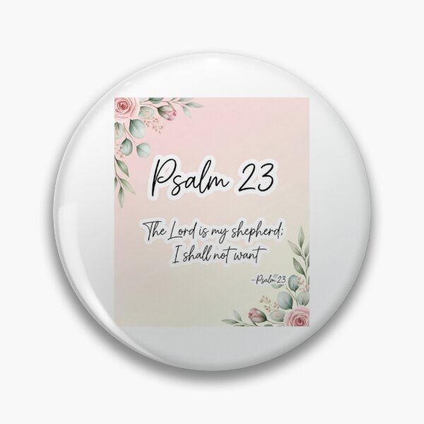 Item preview, Psalm 23 Christian Sticker – The Lord Is My Shepherd Elegant Faith Design designed and sold by Illustrated Faith.