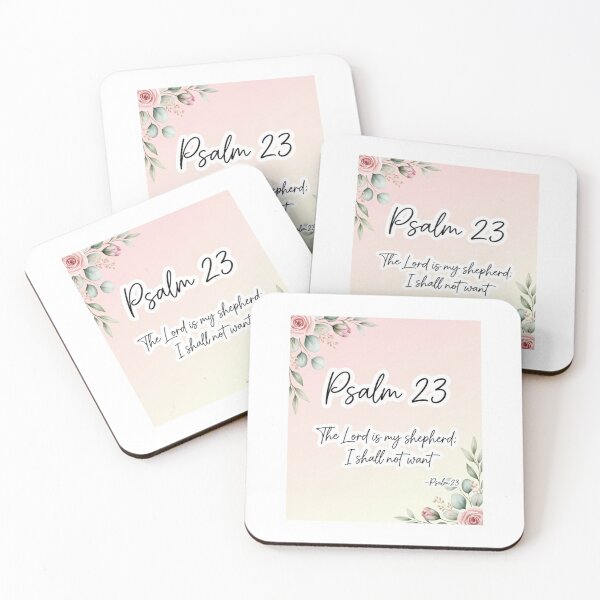 Item preview, Psalm 23 Christian Sticker – The Lord Is My Shepherd Elegant Faith Design designed and sold by Illustrated Faith.