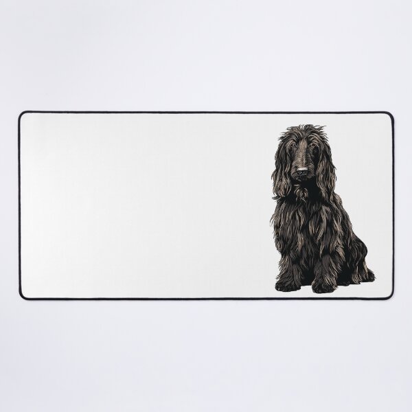 Item preview, Black Afghan Hound Dog Illustration designed and sold by whyitsme.