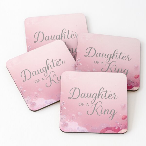 Item preview, Daughter of a King Christian Floral Faith Typography Art designed and sold by Daughter of a King Designs.