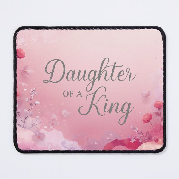 Item preview, Daughter of a King Christian Floral Faith Typography Art designed and sold by Daughter of a King Designs.