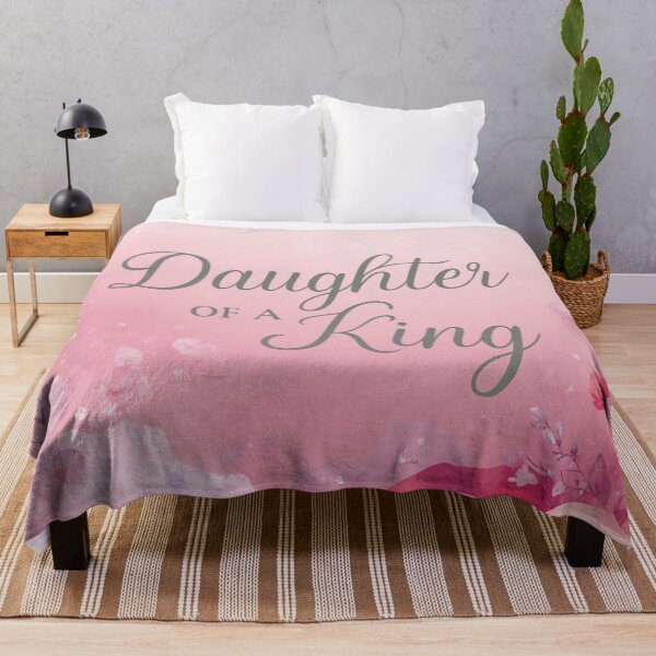 Item preview, Daughter of a King Christian Floral Faith Typography Art designed and sold by Daughter of a King Designs.