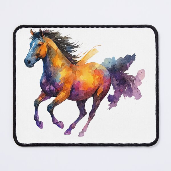Item preview, Colorful Watercolor Horse – Vibrant Galloping Art for Horse Lovers designed and sold by best-2025.