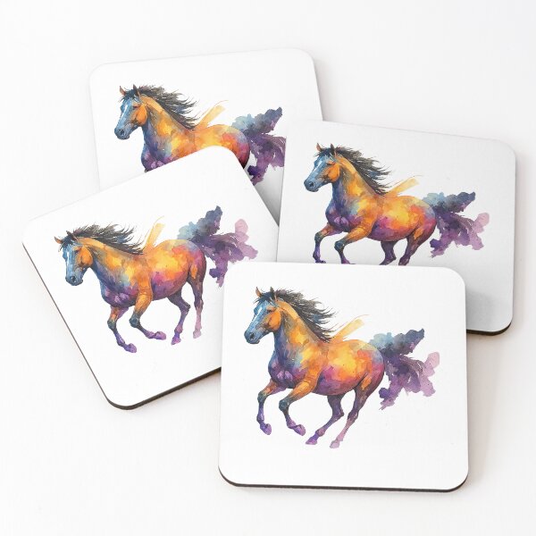 Item preview, Colorful Watercolor Horse – Vibrant Galloping Art for Horse Lovers designed and sold by best-2025.