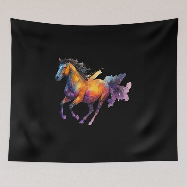 Item preview, Colorful Watercolor Horse – Vibrant Galloping Art for Horse Lovers designed and sold by best-2025.