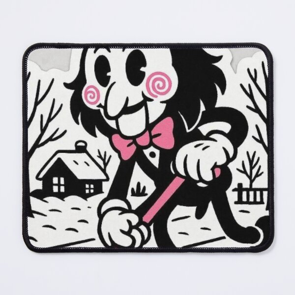 Item preview, “Snow‑Trap Trickster: Winter Puppet‑Master Unleashing Pink‑Shovel Mayhem” designed and sold by Print Fiction.