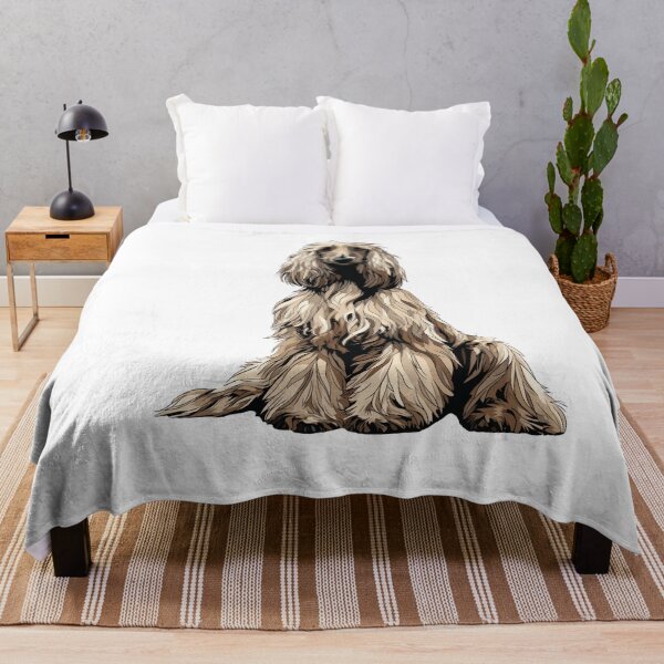 Item preview, Silver Afghan Hound Dog Illustration designed and sold by whyitsme.