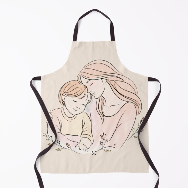 Item preview, Minimalist Pastel Mother and Child Illustration - Perfect Mother's Day Gift designed and sold by Nature's Palette.