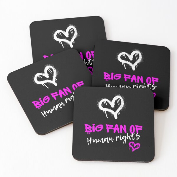 Item preview, Big Fan of Human Rights - Neon Pink Graffiti Drip Art designed and sold by JB-designstudio.