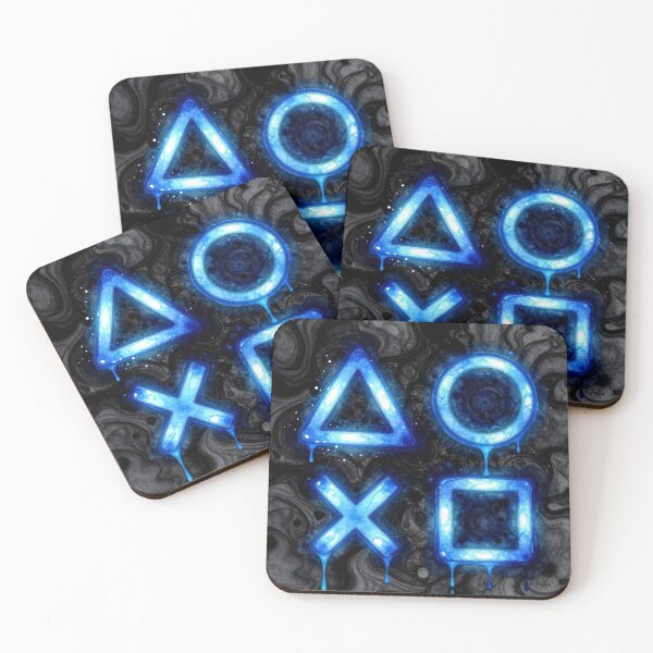 Item preview, Electric Blue Gamer button art design for shirts,mouse pad,print,etc. designed and sold by VFWChuck.