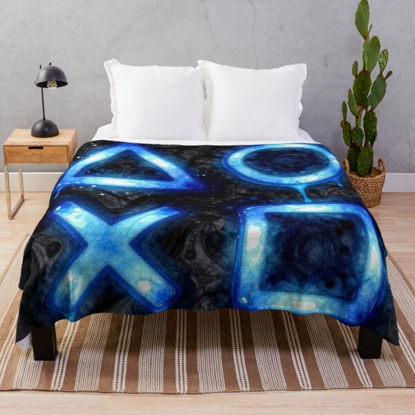 Item preview, Electric Blue Gamer button art design for shirts,mouse pad,print,etc. designed and sold by VFWChuck.