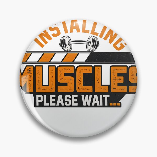 Item preview, Funny Gym Fitness Design / Installing Muscles – Please Wait designed and sold by Mavriboy.