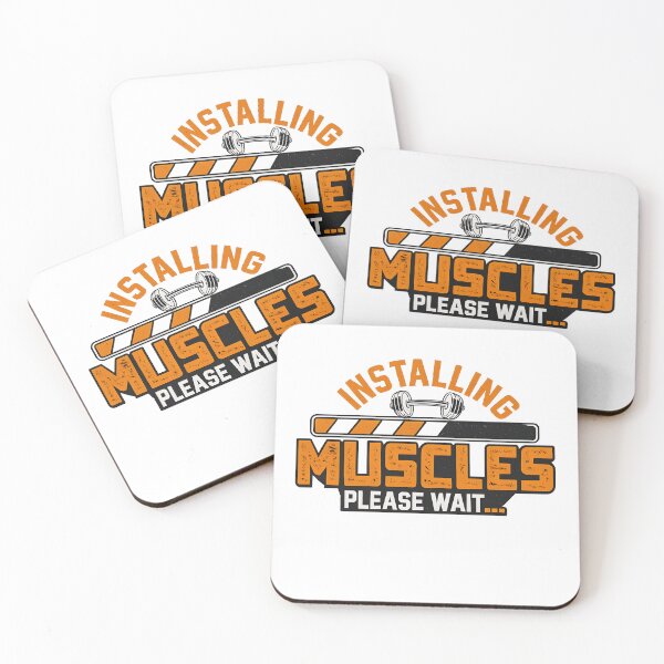 Item preview, Funny Gym Fitness Design / Installing Muscles – Please Wait designed and sold by Mavriboy.