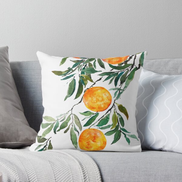 Item preview, hand painted orange watercolor designed and sold by ColorandColor.