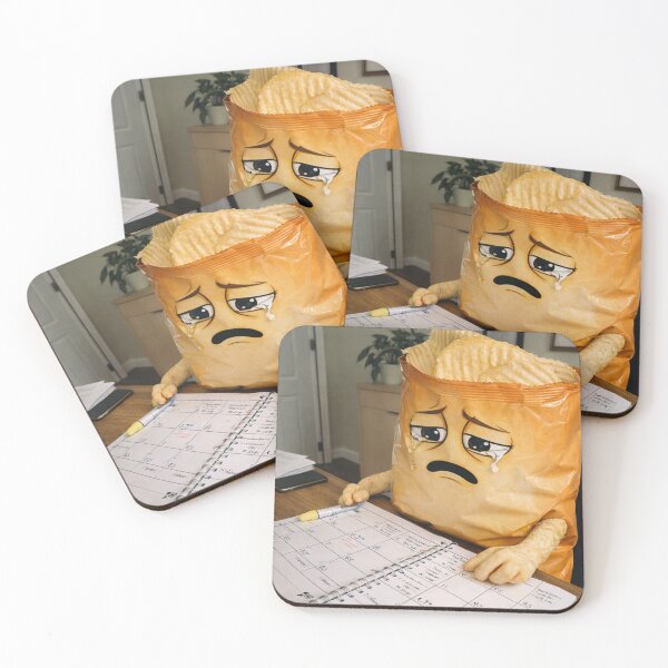 Item preview, Overbooked & Overwhelmed – Funny Burnout Snack 3D Illustration designed and sold by ComedyInkFactor.