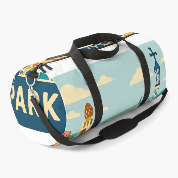 Item preview, Park Guell Barcelona – Colorful Gaudi Mosaic Illustration designed and sold by best-2025.