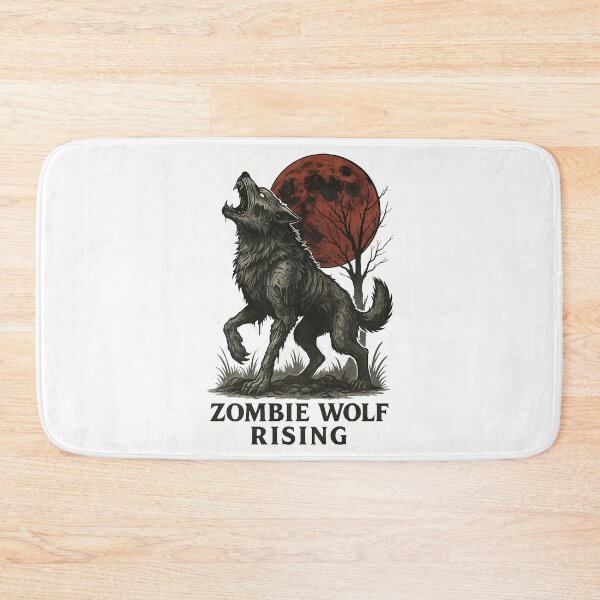 Item preview, Zombie Wolf Rising – Dark Vintage Horror Design designed and sold by best-2025.