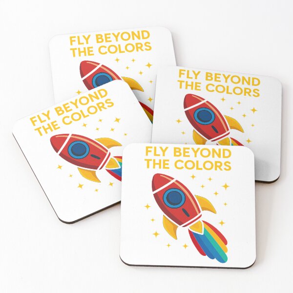 Item preview, Fly Beyond the Colors – Rainbow Rocket Motivational Design designed and sold by best-2025.