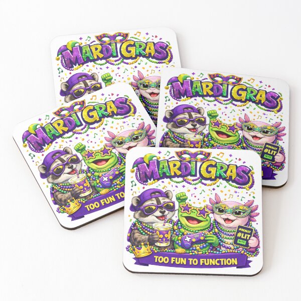 Item preview, Mardi Gras Too Fun To Function designed and sold by AnnDesignStudio.