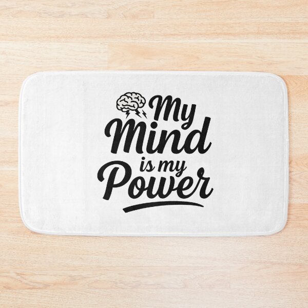 Item preview, My Mind Is My Power – Minimalist Black Typography Design designed and sold by best-2025.