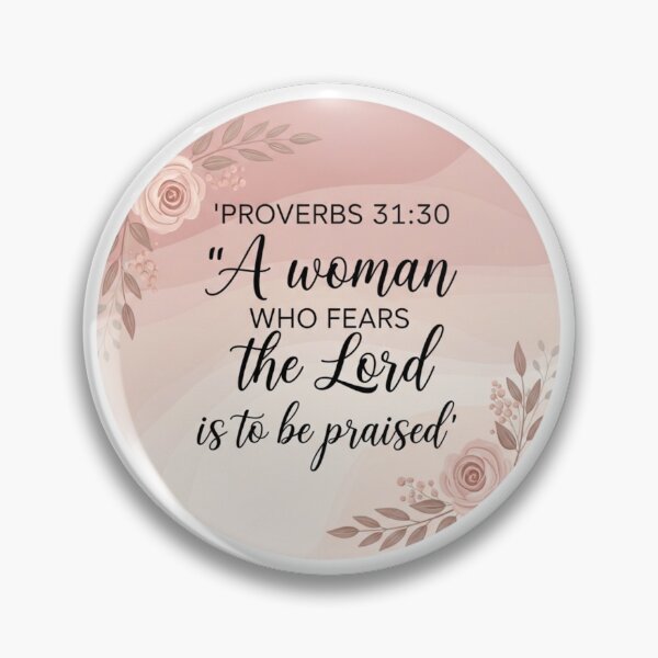 Item preview, Proverbs 31:30 Christian Sticker – A Woman Who Fears the Lord Feminine Design designed and sold by Illustrated Faith.