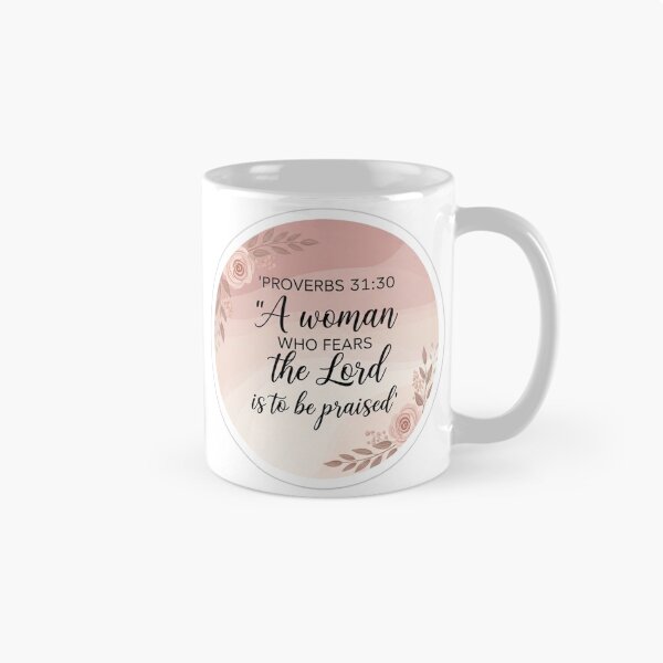 Item preview, Proverbs 31:30 Christian Sticker – A Woman Who Fears the Lord Feminine Design designed and sold by Illustrated Faith.