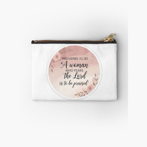 Item preview, Proverbs 31:30 Christian Sticker – A Woman Who Fears the Lord Feminine Design designed and sold by Illustrated Faith.