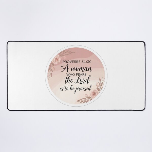 Item preview, Proverbs 31:30 Christian Sticker – A Woman Who Fears the Lord Feminine Design designed and sold by Illustrated Faith.