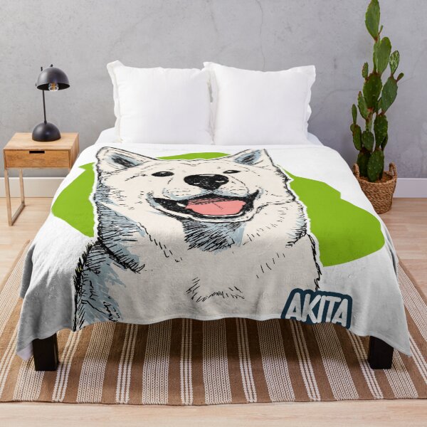 Item preview, Akita Dog Joyful Sketch Art designed and sold by ForeverPrintsOK.