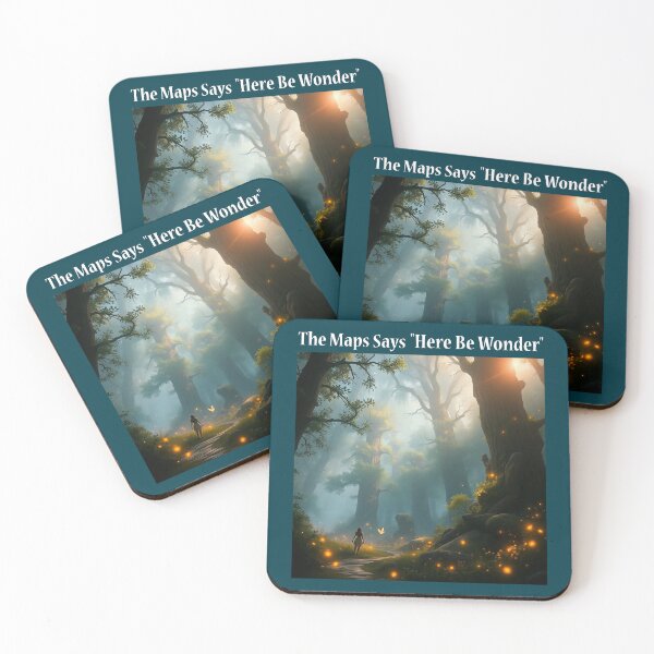 Item preview, The Map Says "Here Be Wonder" Enchanted designed and sold by Sachie's Studio.
