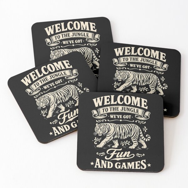 Item preview, WELCOME TO THE JUNGLE WE’VE GOT FUN AND GAMES designed and sold by shauniedsouzas.