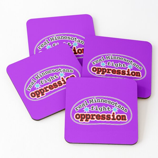 Item preview, Real Minnesotans fight oppression, purple background designed and sold by mntimg.