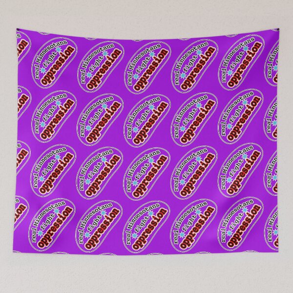 Item preview, Real Minnesotans fight oppression, purple background designed and sold by mntimg.