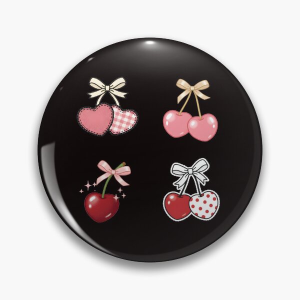 Item preview, Vday Cherry, Fuzzy Cherry, Faux Latch Hook Cherry, Retro Valentine's, Trendy Valentine, Fun Valentines designed and sold by DesignDenDo ⭐⭐⭐⭐⭐.