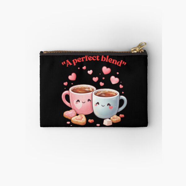 Item preview, A Perfect Blend - Cute Kawaii Coffee Cups Valentine designed and sold by Vive con Fe.
