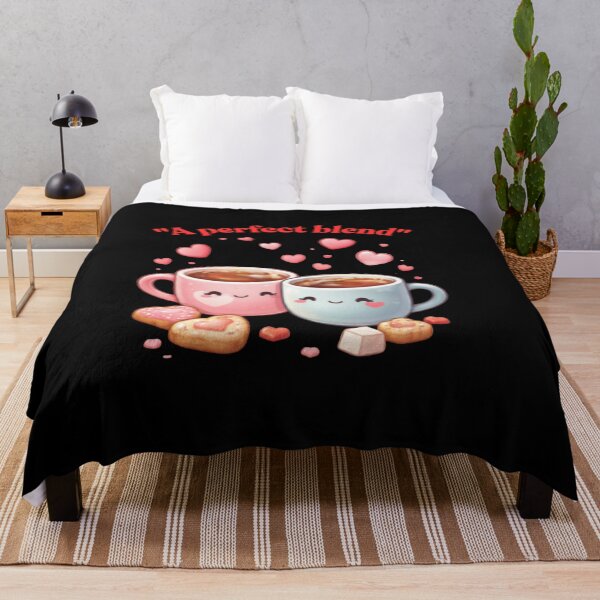 Item preview, A Perfect Blend - Cute Kawaii Coffee Cups Valentine designed and sold by Vive con Fe.
