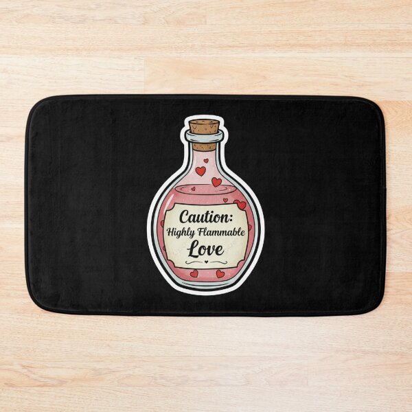 Item preview, Vintage Love Potion Sticker - Caution Highly Flammable Love designed and sold by TSE DESIGN.
