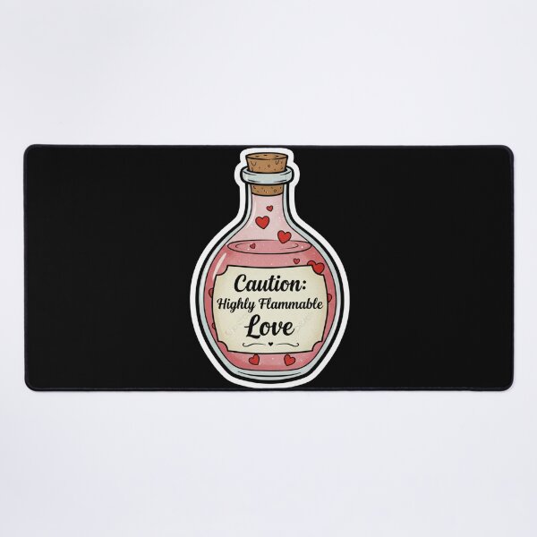 Item preview, Vintage Love Potion Sticker - Caution Highly Flammable Love designed and sold by TSE DESIGN.