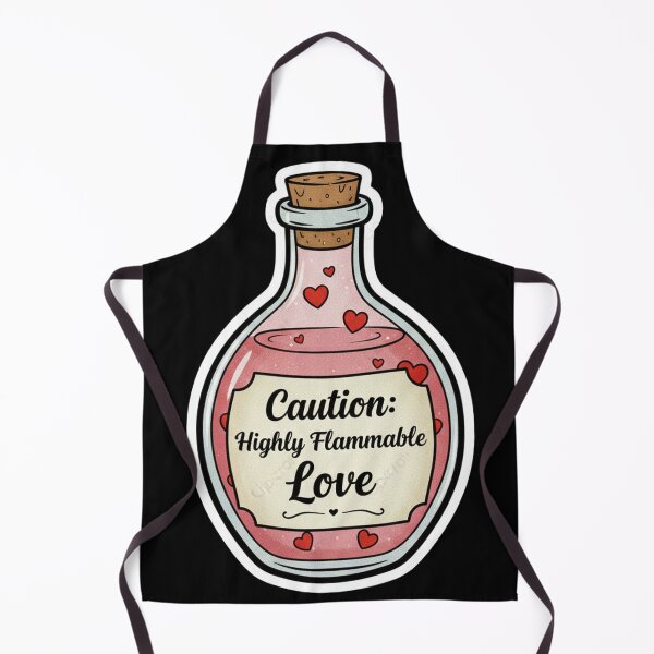 Item preview, Vintage Love Potion Sticker - Caution Highly Flammable Love designed and sold by TSE DESIGN.