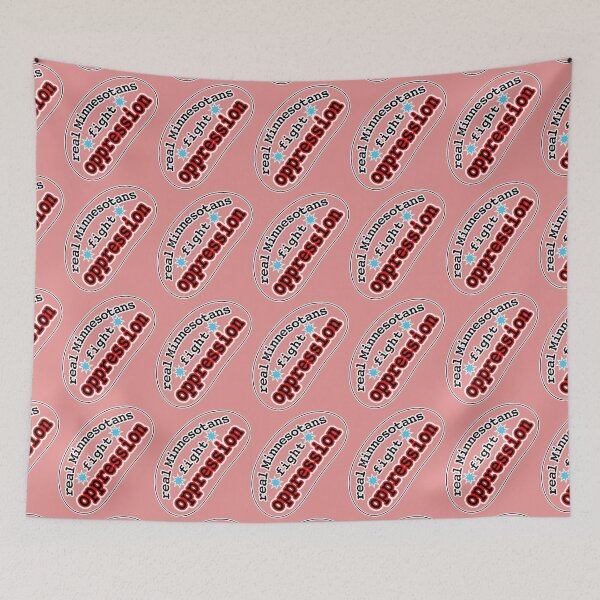 Item preview, Real Minnesotans fight oppression, pink background designed and sold by mntimg.