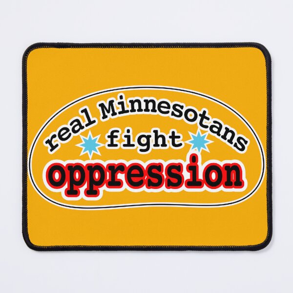 Item preview, Real Minnesotans fight oppression, orange background designed and sold by mntimg.