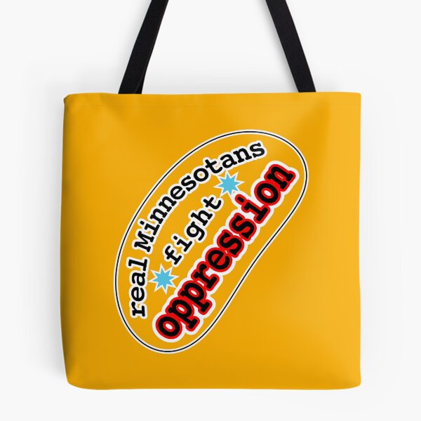Item preview, Real Minnesotans fight oppression, orange background designed and sold by mntimg.