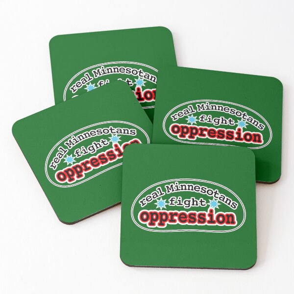 Item preview, Real Minnesotans fight oppression, green background designed and sold by mntimg.