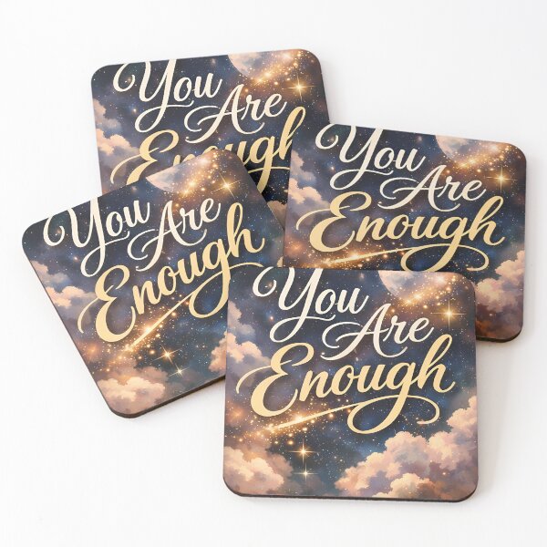 Item preview, This uplifting artwork features the phrase YOU ARE ENOUGH designed and sold by 4Creative Media.