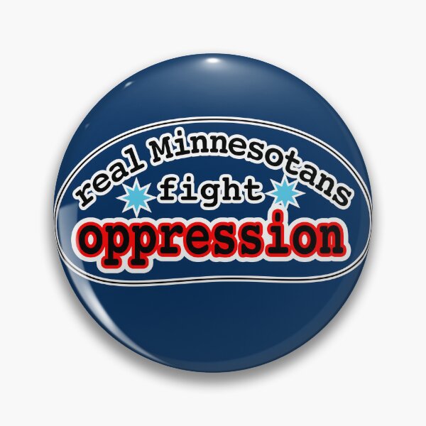 Item preview, Real Minnesotans fight oppression, blue background designed and sold by mntimg.