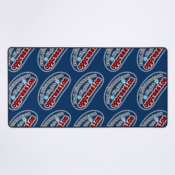Item preview, Real Minnesotans fight oppression, blue background designed and sold by mntimg.