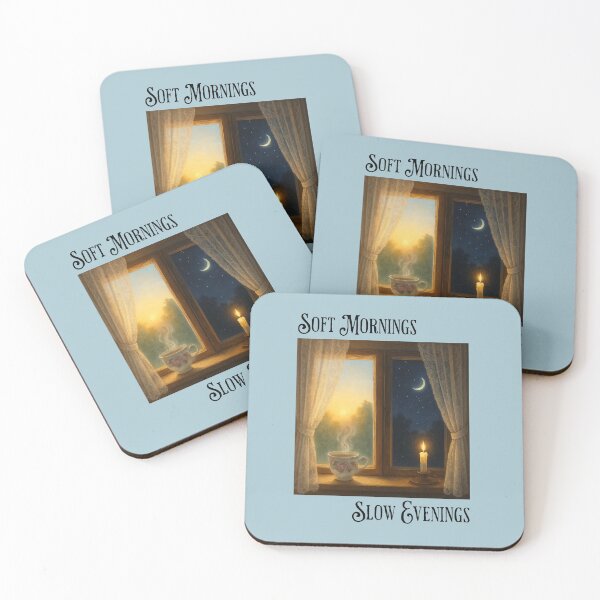 Item preview, Soft Mornings Slow Evenings Cottagecore Aesthetic designed and sold by Sachie's Studio.