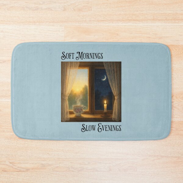 Item preview, Soft Mornings Slow Evenings Cottagecore Aesthetic designed and sold by Sachie's Studio.
